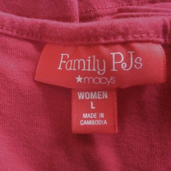 Macy's Family Pajamas Fleece Navidad Buffalo Plaid Pants Unisex Bundle L/XL - Picture 8 of 9